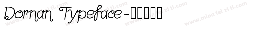 Dornan Typeface字体转换